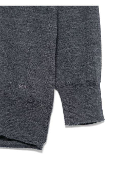 Maglione con logo ricamato PAOLO PECORA KIDS | PP3741GRIG M